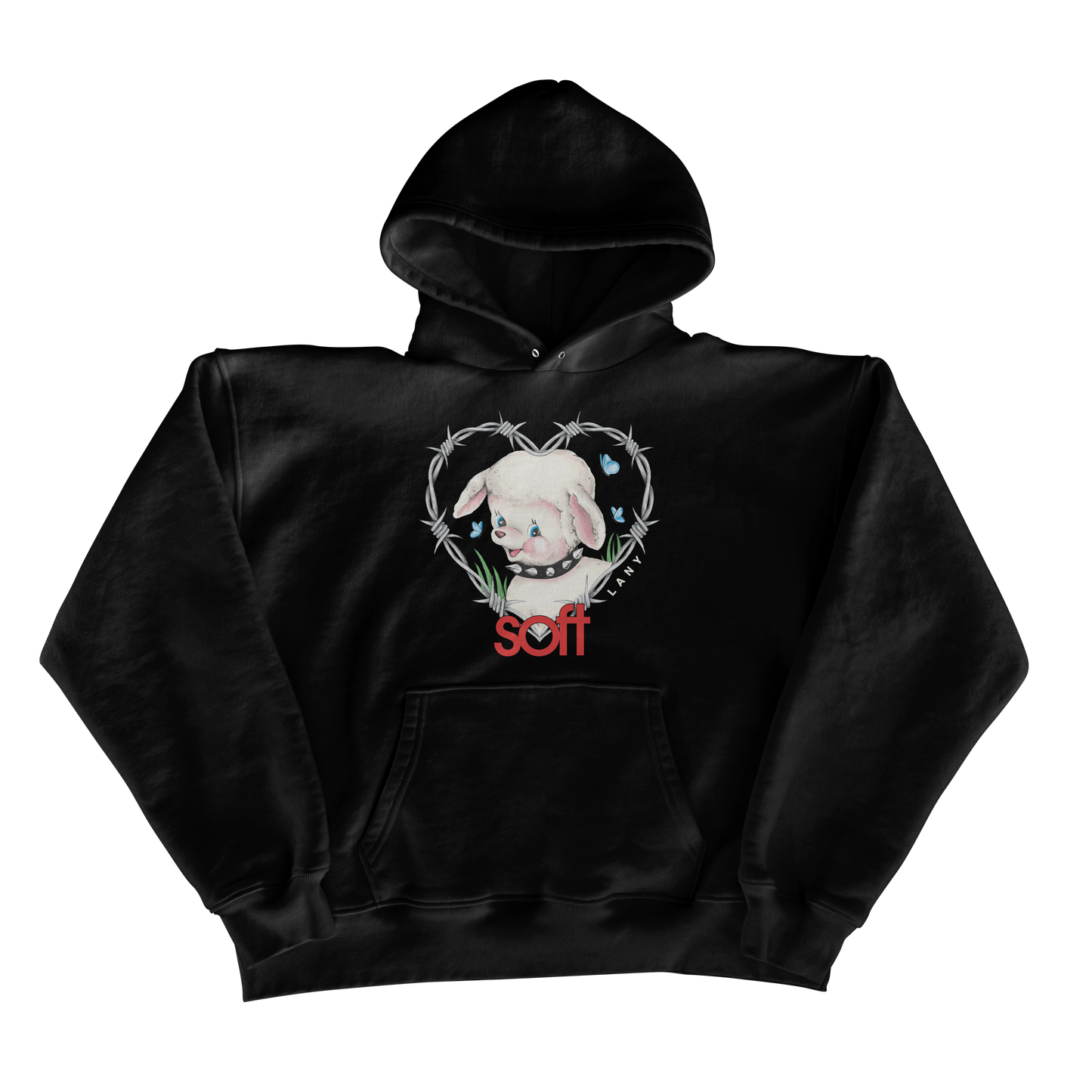 barbed wire lamb hoodie