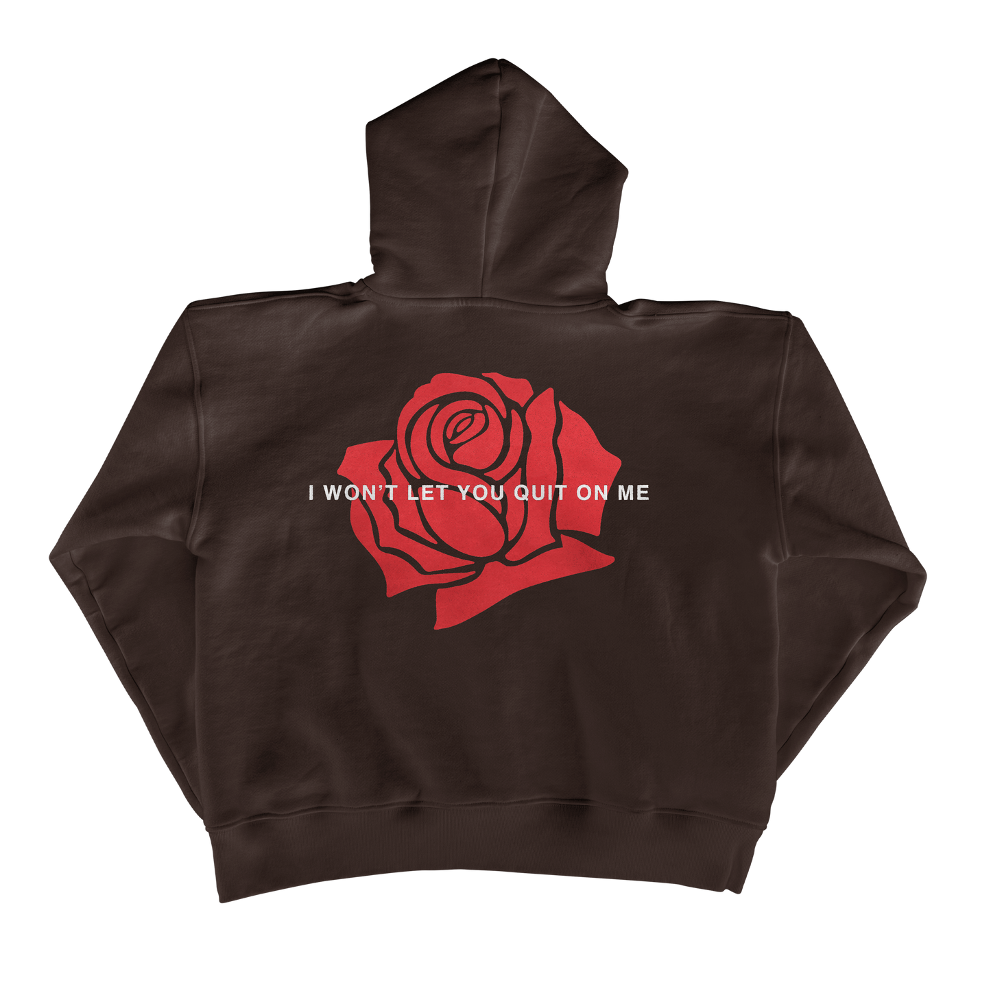 “QUIT” ROSE HOODIE