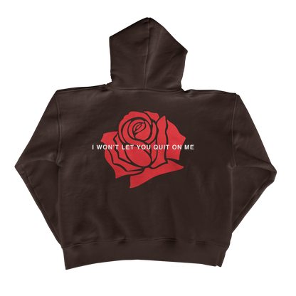 “QUIT” ROSE HOODIE