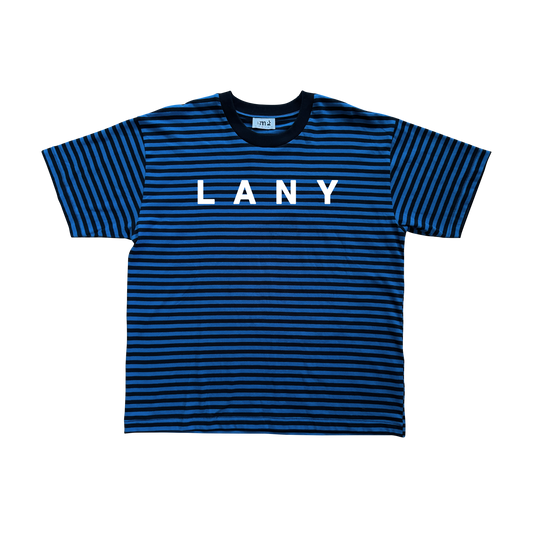 Black & Blue Striped LANY t-shirt