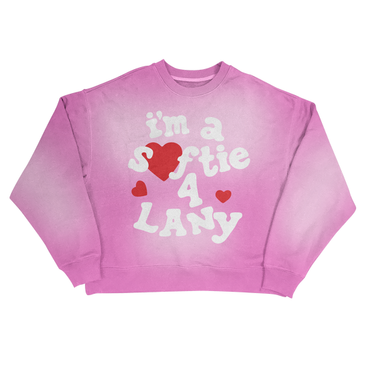 "I'm a Softie 4 LANY" Crewneck (Pink)