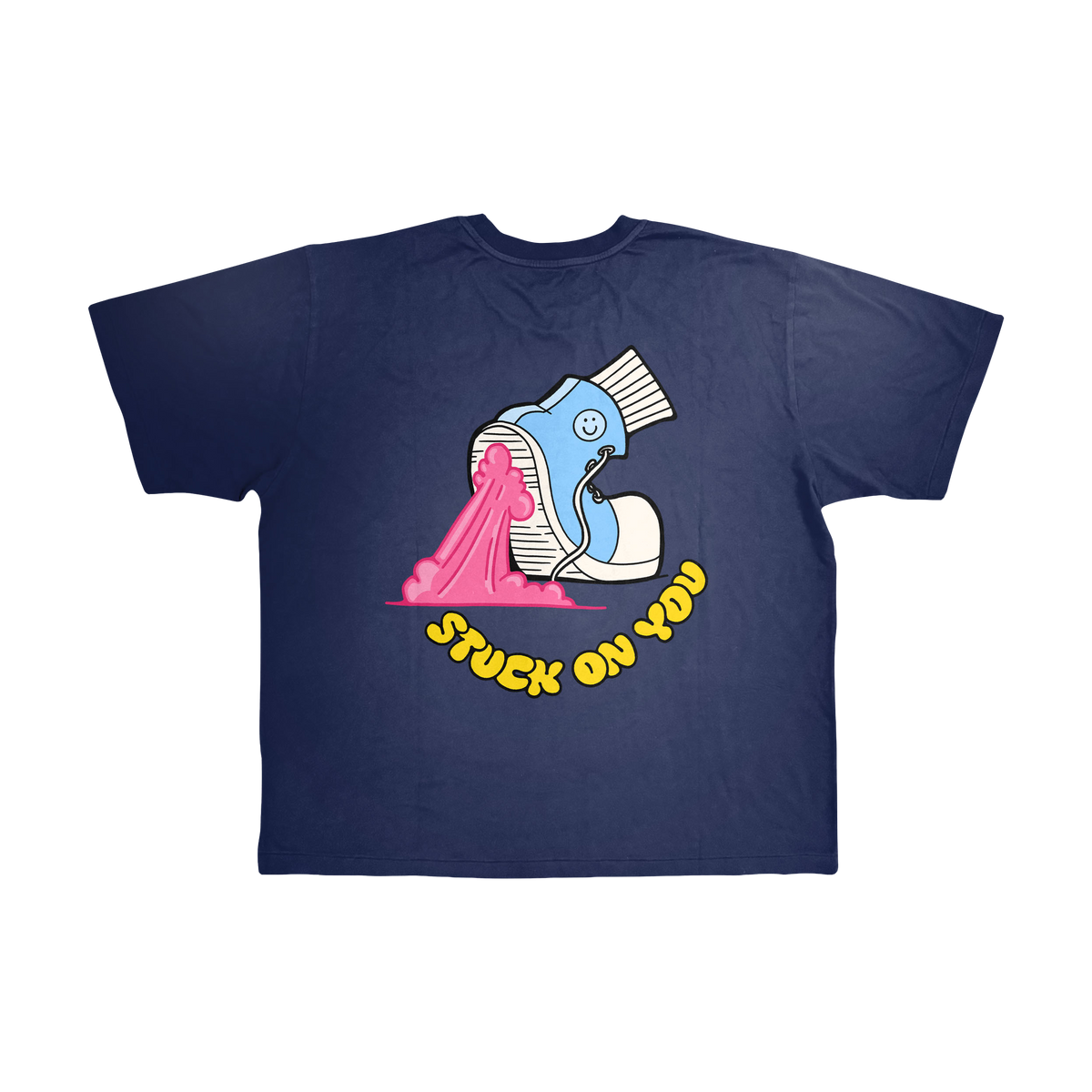 "Stuck on You" T-shirt (Washed Navy)
