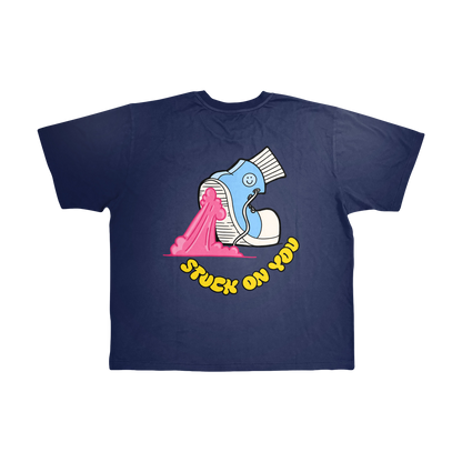 "Stuck on You" T-shirt (Washed Navy)