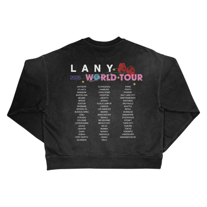 "Soft World Tour" Crewneck (Washed Black)