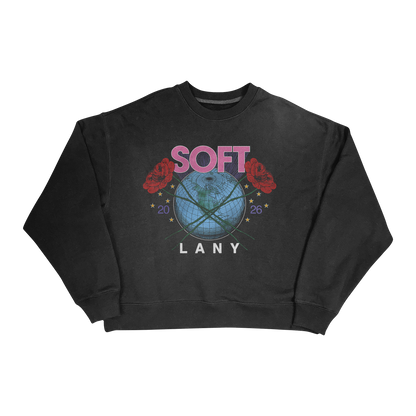 "Soft World Tour" Crewneck (Washed Black)